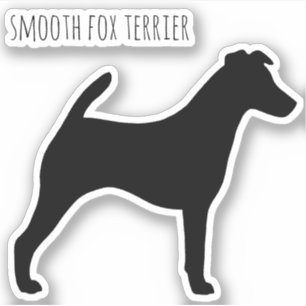 Smooth Fox Terrier Silhouette Hundebügel Sticker