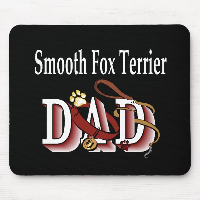 Smooth Fox Terrier Vater Geschenke Mousepad (Vorne)