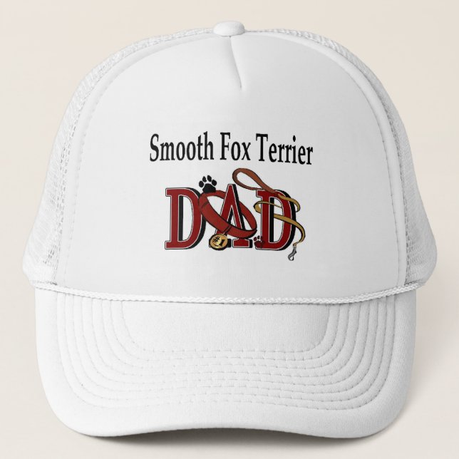 Smooth Fox Terrier Vater Hat Truckerkappe (Vorderseite)