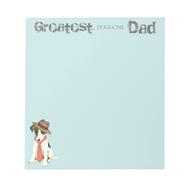 Smooth Fox Terrier Vater Notizblock (Vorderseite)