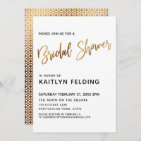 Smooth Gold Ombre Brautparty Typografie