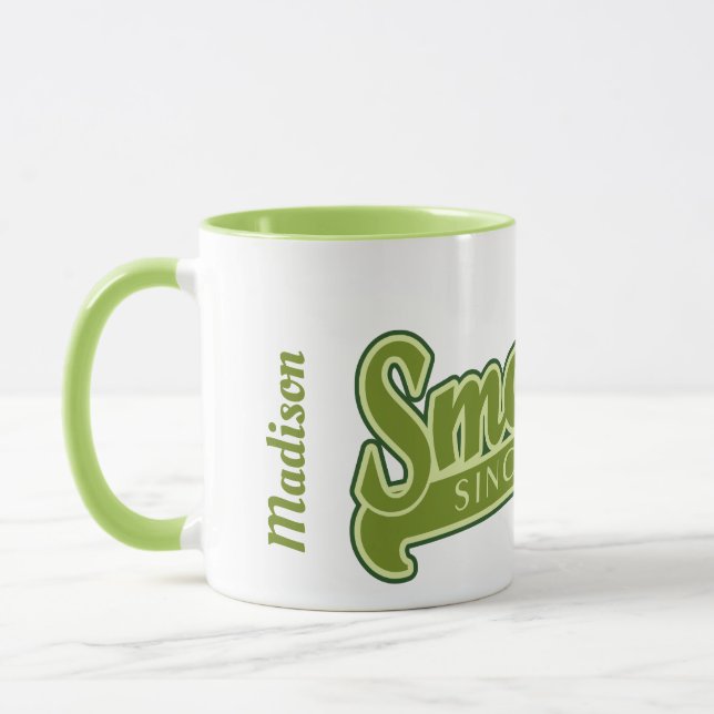 SMOOTH-individuelle Name-Tasse Tasse (Links)