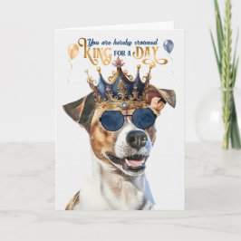 Smooth Jack Russell King für Day Funny Birthday Karte