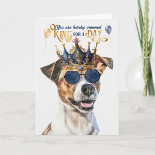 Smooth Jack Russell King für Day Funny Birthday Karte