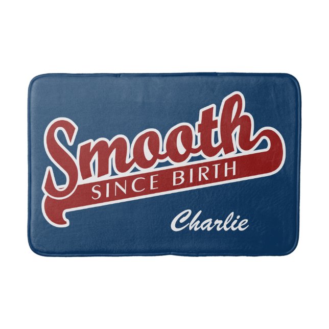 SMOOTH kundenspezifische Monogramm-Badmatten Badematte (Vorderseite)