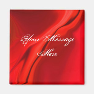 Smooth Red Design Magnet