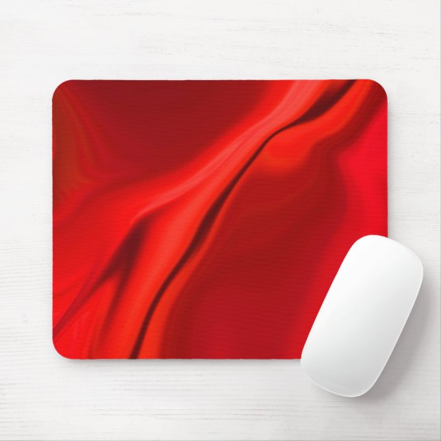 Smooth Red Design Mousepad (Mit Mouse)