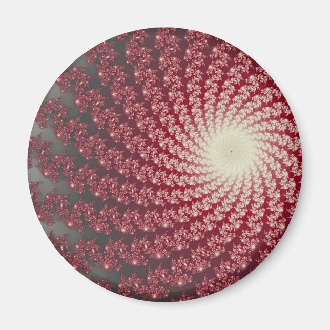 Smooth Red Whirlpool2 Magnet (Vorne)