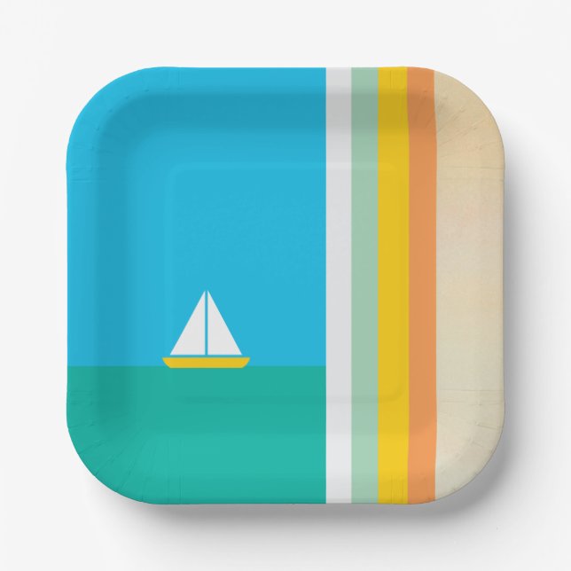 Smooth Sailin Paper Plate Pappteller (Vorderseite)