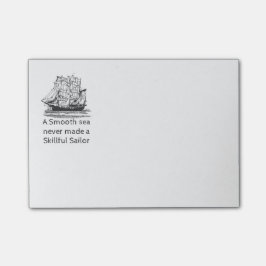Smooth Sea hat nie ein feines Sailful Quote gemach Post-it Klebezettel