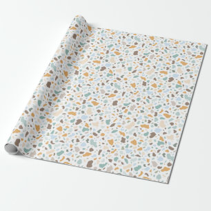 Smooth Stones Terrazzo Muster Geschenkpapier