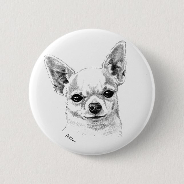 Smoothcoat Chihuahua Button (Vorderseite)