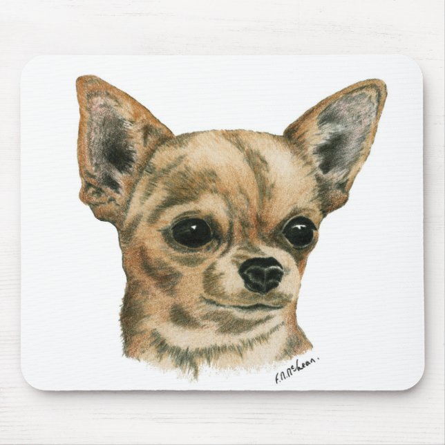 Smoothcoat Chihuahua Mousepad (Vorne)