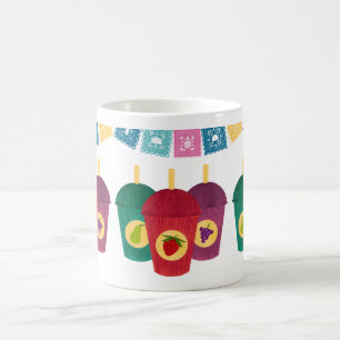 Smoothie Bliss: Avocado, Erdbeere & Trauben Kaffeetasse