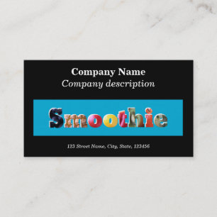 Smoothie Cafe / Juice Bar Business Card Visitenkarte