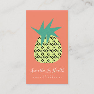 Smoothie Milchshake Frucht Pop Pinaapple Visitenkarte