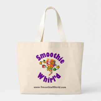 Smoothie Whirl'd große Taschen-Tasche Jumbo Stoffbeutel