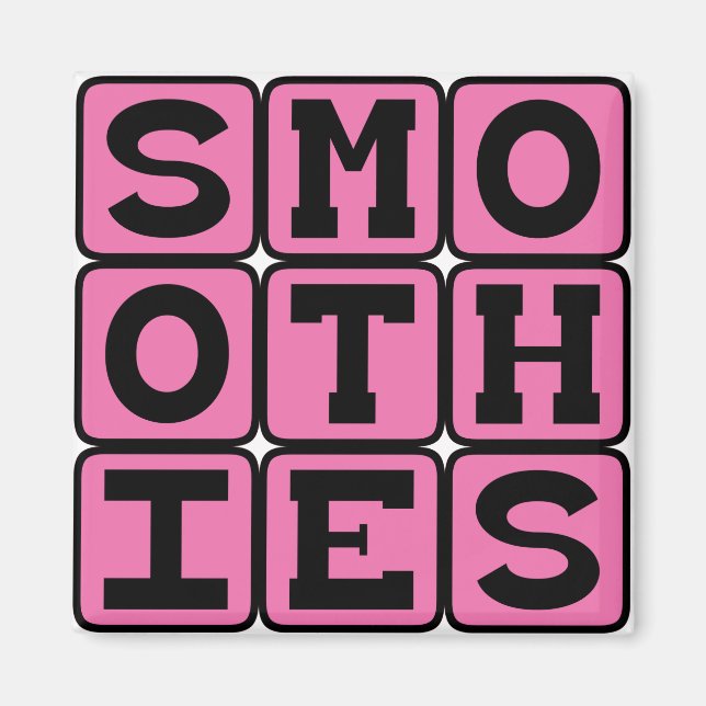 Smoothies, gesunde Fruchtgetränke Magnet (Vorne)