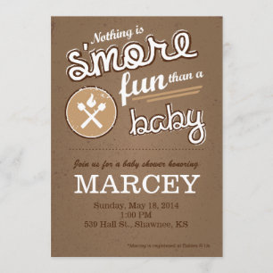 S'more Baby Shower Einladung