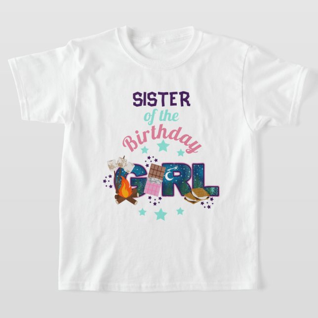 S'more Birthday Girl Sister Shirt Camping (Ablage )