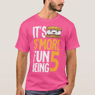 Smore Campfire 5th Birthday Marshmallow Camping Sm T-Shirt