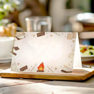 S'more Campfire Food Zelt Platzkarte
