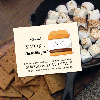 S'more Clients Immobilien Ankündigung Postkarte