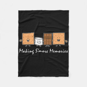 S'more-Erinnerungen machen Camping-Campfire-S'more Fleecedecke
