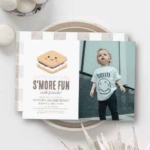 S'more Fun Kawaii Kid's Geburtstags-Foto Einladung