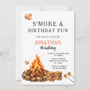 S'more Geburtstagsfeier Geburtstag Einladung