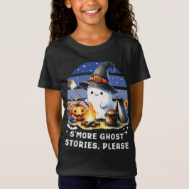 Smore Ghost Stories Bitte lustiges Halloween Campi T-Shirt