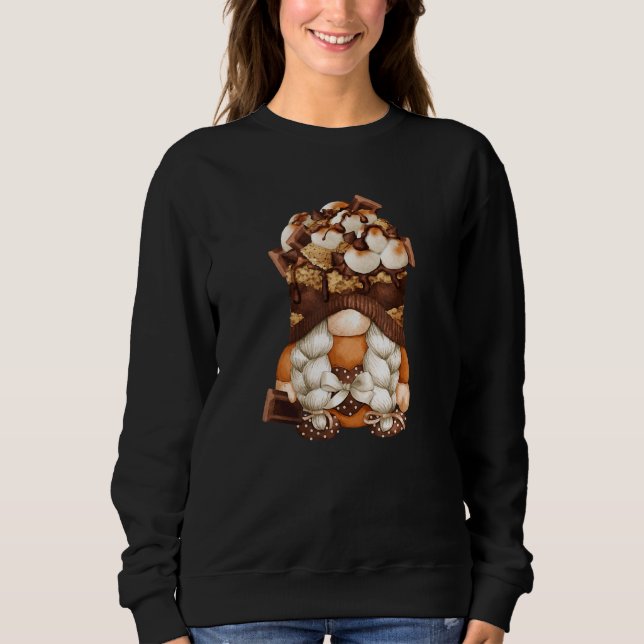 Smore Gnome for Xmas Matching Couple & Camper Gran Sweatshirt (Vorderseite)