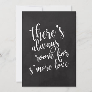 S'more Liebe erschwingliches Tafel-Hochzeitsschild