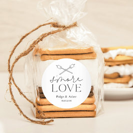Smore Liebe Wedding Bridal Geburtstagsparty Favori Runder Aufkleber