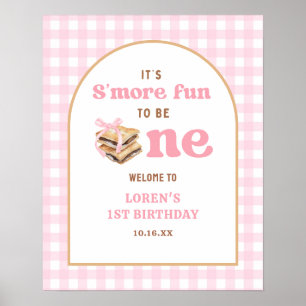 Smore macht mehr Spaß als ein Mädchen zum 1. Gebur Poster