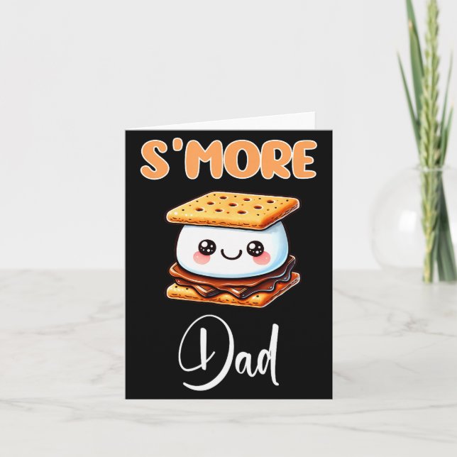 S'more-Shirt Lustig S'mores Papa S'mores Vater Smo Karte (Vorderseite)