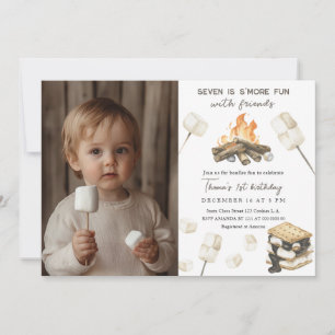 S'more Spaß Campfire 1. Geburtstagseinladung Einladung