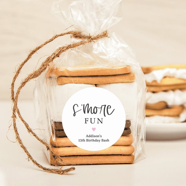 S'more Spaß Party Favor Aufkleber (Von Creator hochgeladen)