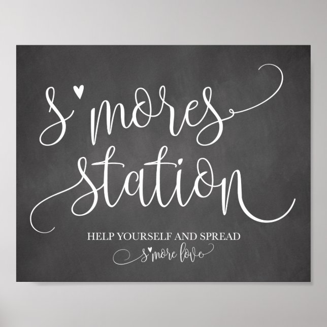 S'more Station Gevor Party Signage 8x10 Poster (Vorne)