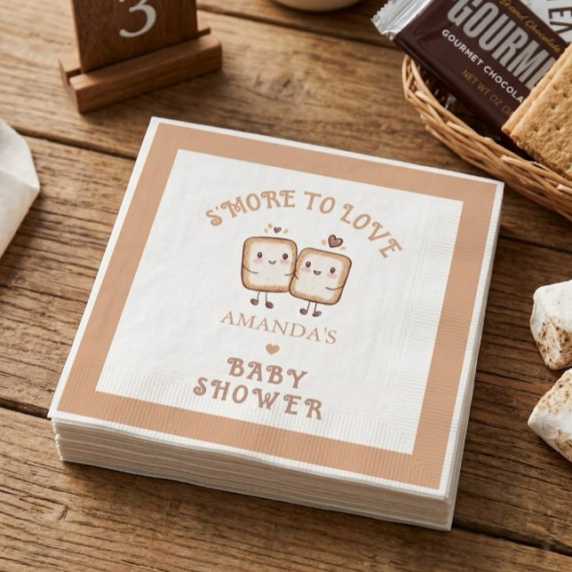 S'more to Liebe Adventure Baby Shower Serviette (Von Creator hochgeladen)
