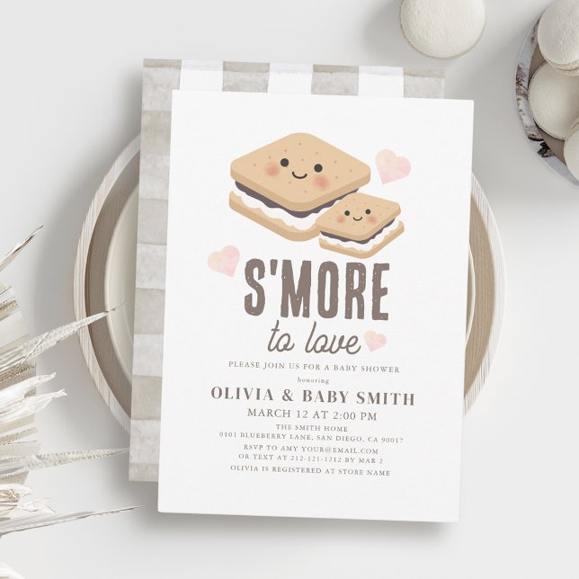 S'more to Liebe Kawaii Gender-neutral Baby Shower Einladung (Von Creator hochgeladen)