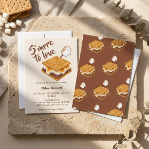 S'more To Love Winter Camping Baby Shower Einladung