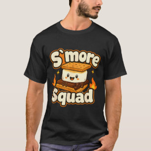 Smore-Trupp Marshmallow Lagerfeuer Camping-Design T-Shirt