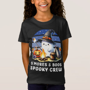 Smore und Boos Spooky Crew Ghost Camping Halloween T-Shirt