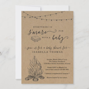 S'mores Baby Shower Einladung
