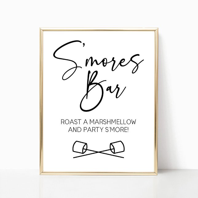 S'Mores Bar Marshmallow Lasst uns Party's mehr Zei Poster (Von Creator hochgeladen)