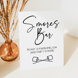 S'Mores Bar Marshmallow Roast Let's Party S'More Sockelschild