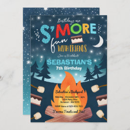 S'mores Birthday Party's mehr Camping Geburtstag Einladung