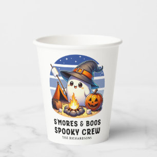 Smores Boos Spooky Crew Camping Ghost Halloween Pappbecher