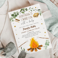 S'mores Campfire Bonfire Greenery Baby Dusche